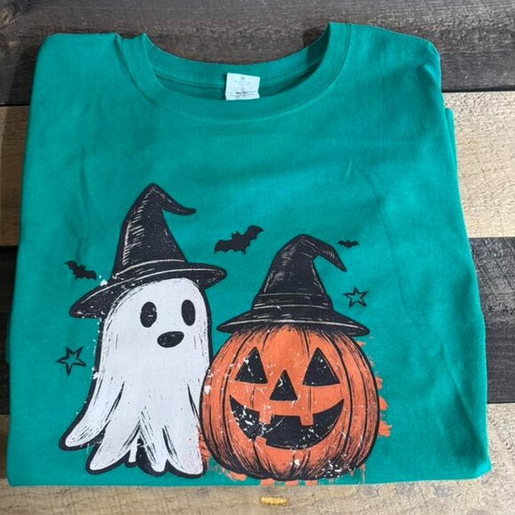 Size XL - Ghost & Pumpkin Tee - Picture 1 of 1